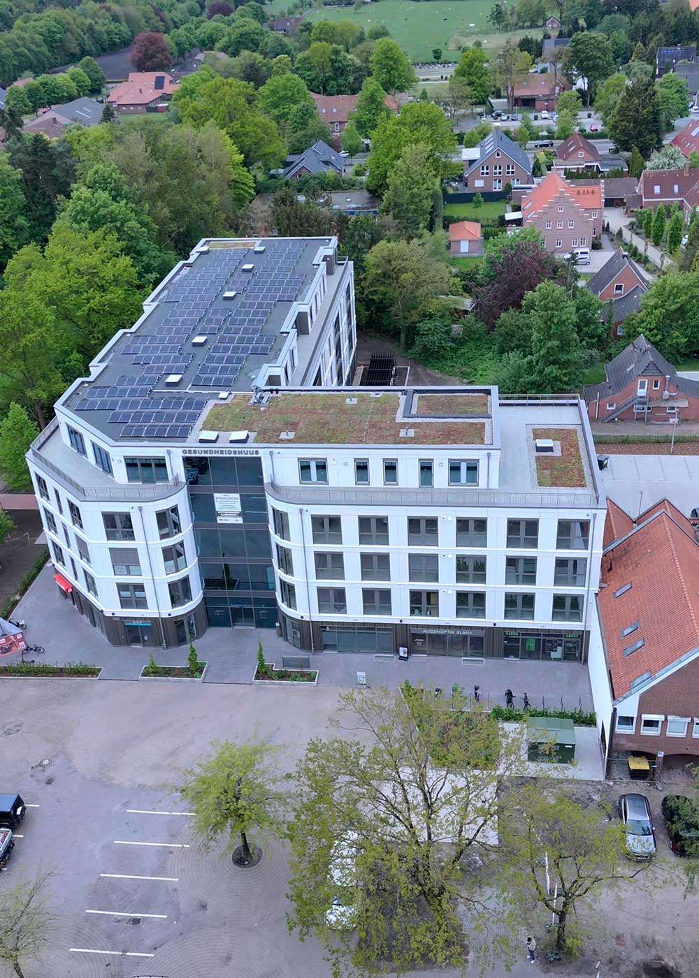 Flachdach Ärztehaus